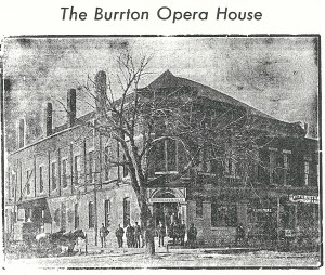 Burrton Opera House, and Burrton State Bank, pre-1926.