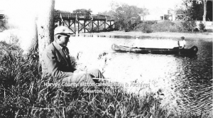 Fishing at Sand Creek, Newton, ca. 1920s