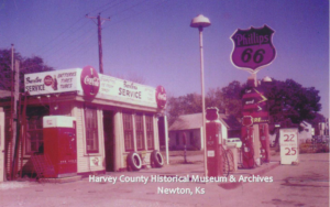 Baxter Service Station, 701 E. 9th, Newton, October 1958.