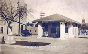 White Eagle Service Station, 114 E. Broadway, Newton, ca. 1920.
