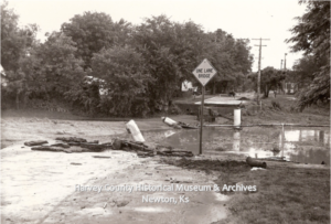 Ash Street Bridge gone. June 1965.