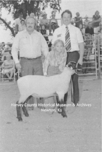 Harvey County Fair 4-H Events Photographed by Dr. C.M. Brown. Duane Steeler is at left.