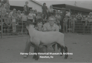 Brett Gilmore at Harvey County Fair 4-H Events photograph by Dr. C.M. Brown, ca. 1970s. Harvey County Extension Collection. 