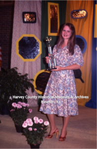 Norma English, Champion Clothing Construction Style Review. Harvey County Fair 4-H Events, photograph by Dr. C.M. Brown, 1978.