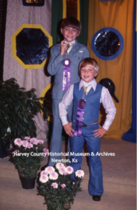 Cory & Rory Stahly, Best Groomed Boy, Harvey County Fair 4-H Events, photograph by Dr. C.M. Brown, 1978. 
