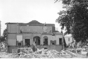 Demolition of YMCA, 201 W 6th, summer 1975.