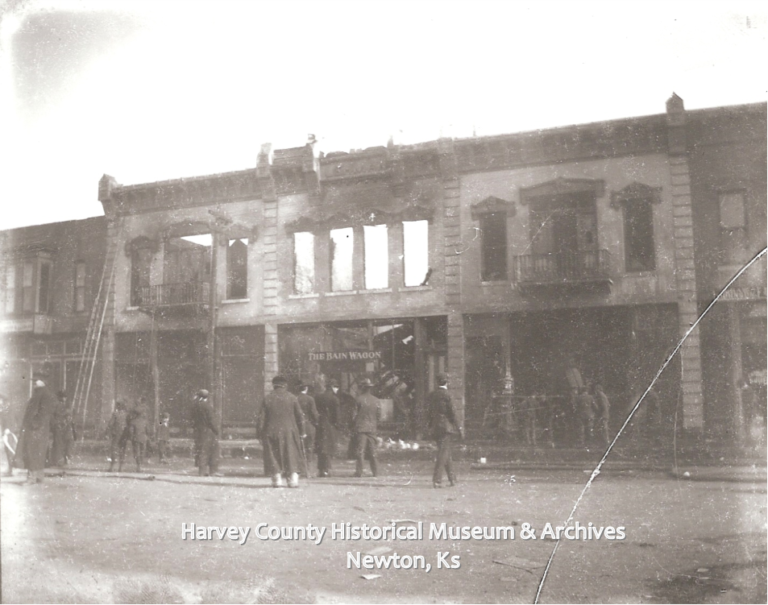 Newton Fire 1908 Archives Harvey County Historical Society